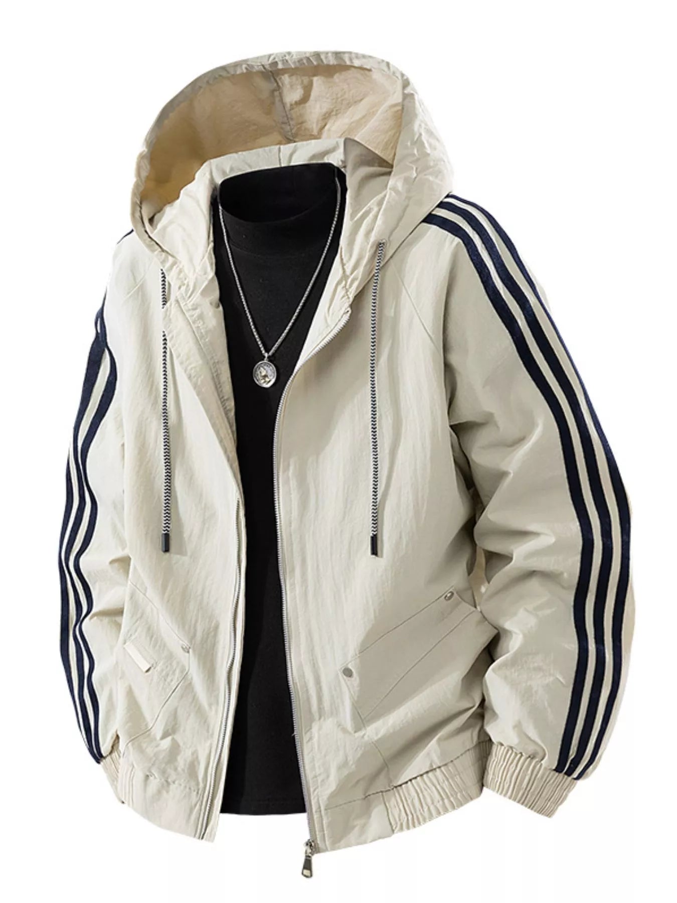 Big Mens Waterproof Hooded Coat
