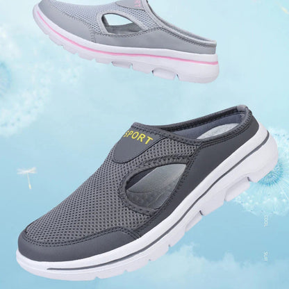 Summer Comfortable Trendy Hollow Mesh Half Slippers (Unisex)
