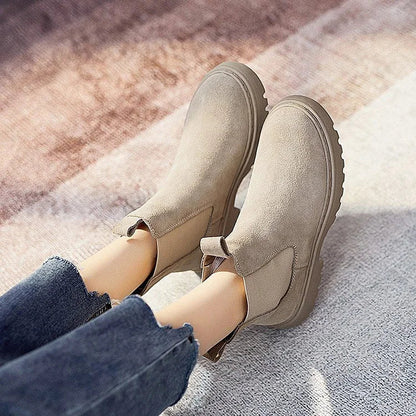 Cozy Faux Fur Insulated Ankle Boots for Women