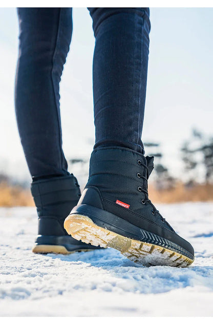 Warm Insulated Snow Boots with Laces