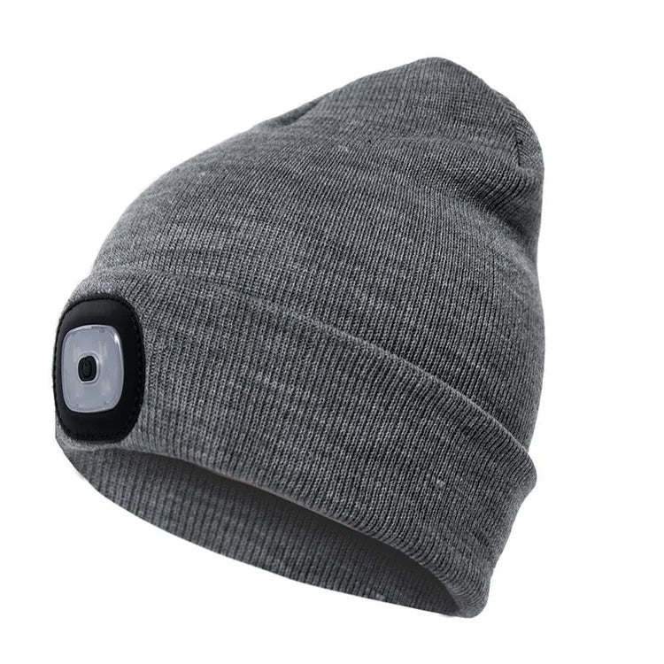 Rechargeable Winter LED Beanie Light