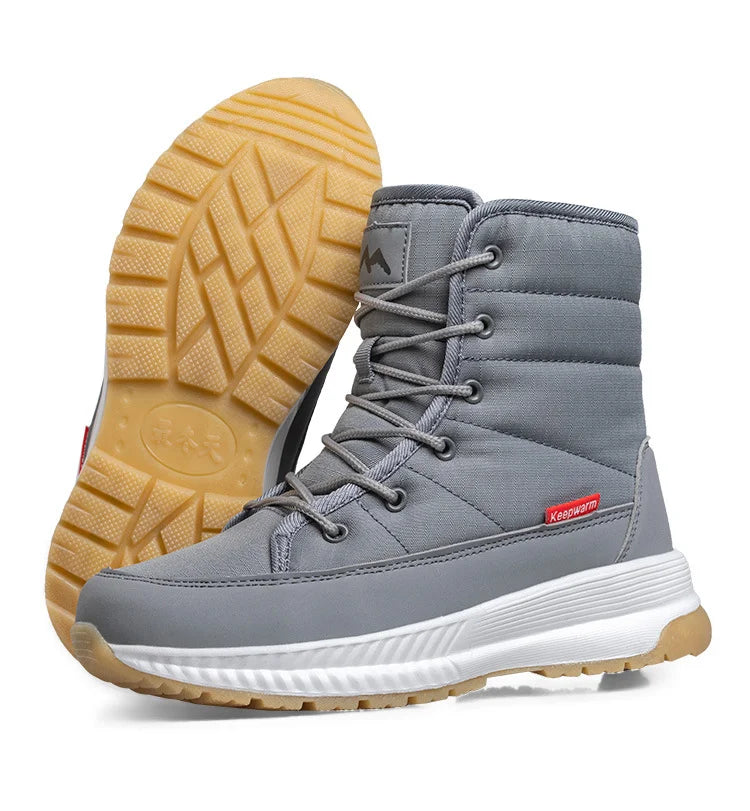 Warm Insulated Snow Boots with Laces