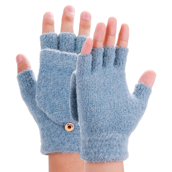 USB Electric Heating Half-Finger Gloves