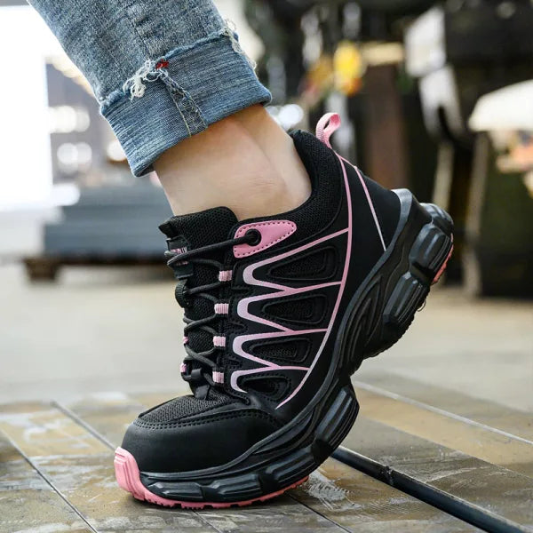 Women's Work Shoes with Steel Toe Cap Safety Sneakers