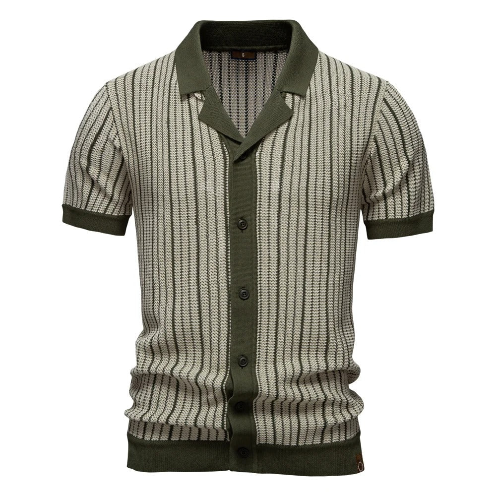 Timeless Striped Cotton Shirt - OutfitLondon