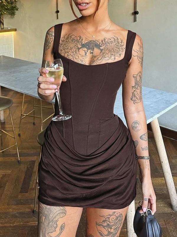 Trendy Ruched Bodycon Party Mini Dress