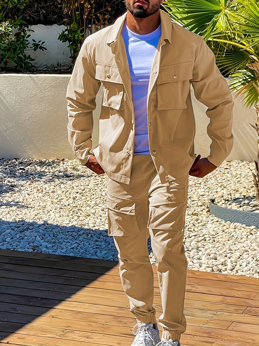 Soft Mens Casual Zipper Jacket Tracksuit With Pockets - OutfitLondon