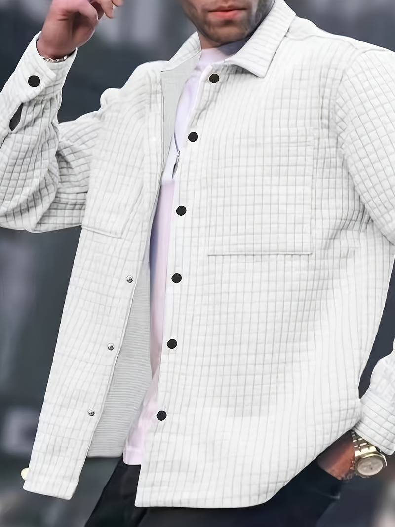 Casual Texture Jacket for Men