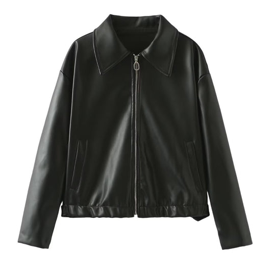 Women's Casual Long Sleeve Zip-Up Jacket