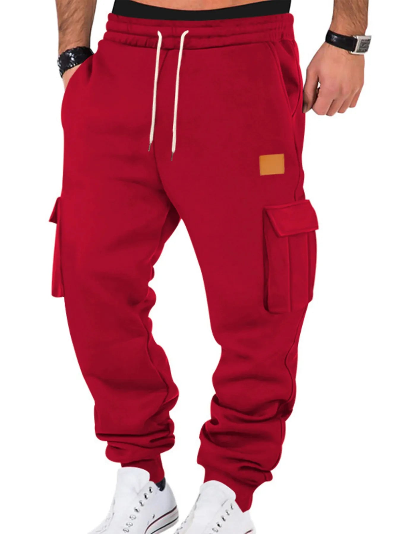 Comfortable Loose Fit Elastic Waist Jogger Pants For Men