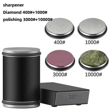 Easy Use Dual Angle Knife Sharpener with Magnetic Strip