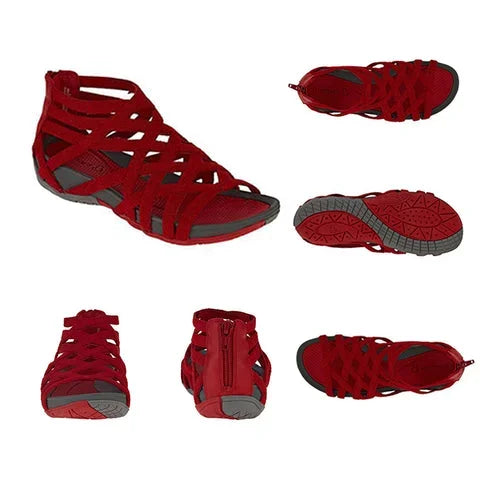 Round Toe Hollow Roman Gladiator Sandals