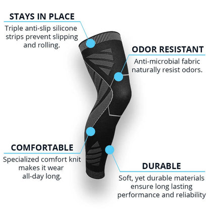 Leg Compression Sleeve, Knee Stabilizer Brace for Pain Relief