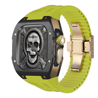 Tough Metal Case and Flexible Rubber Band for Apple Watch Ultra