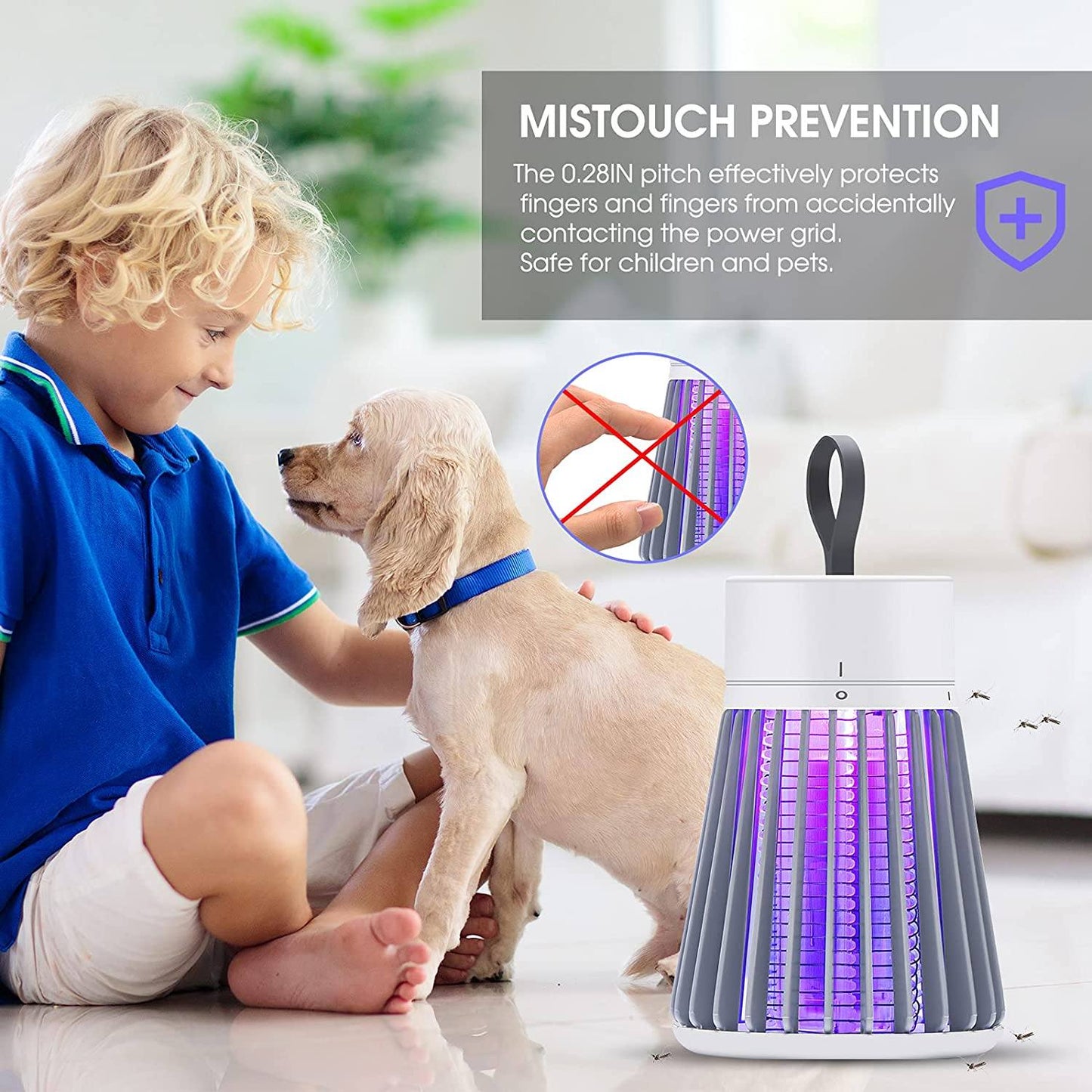 Buzzbgone Zapper Portable Bug Zapper Led Light Mosquito Killer