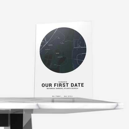 Personalized Map Plaque