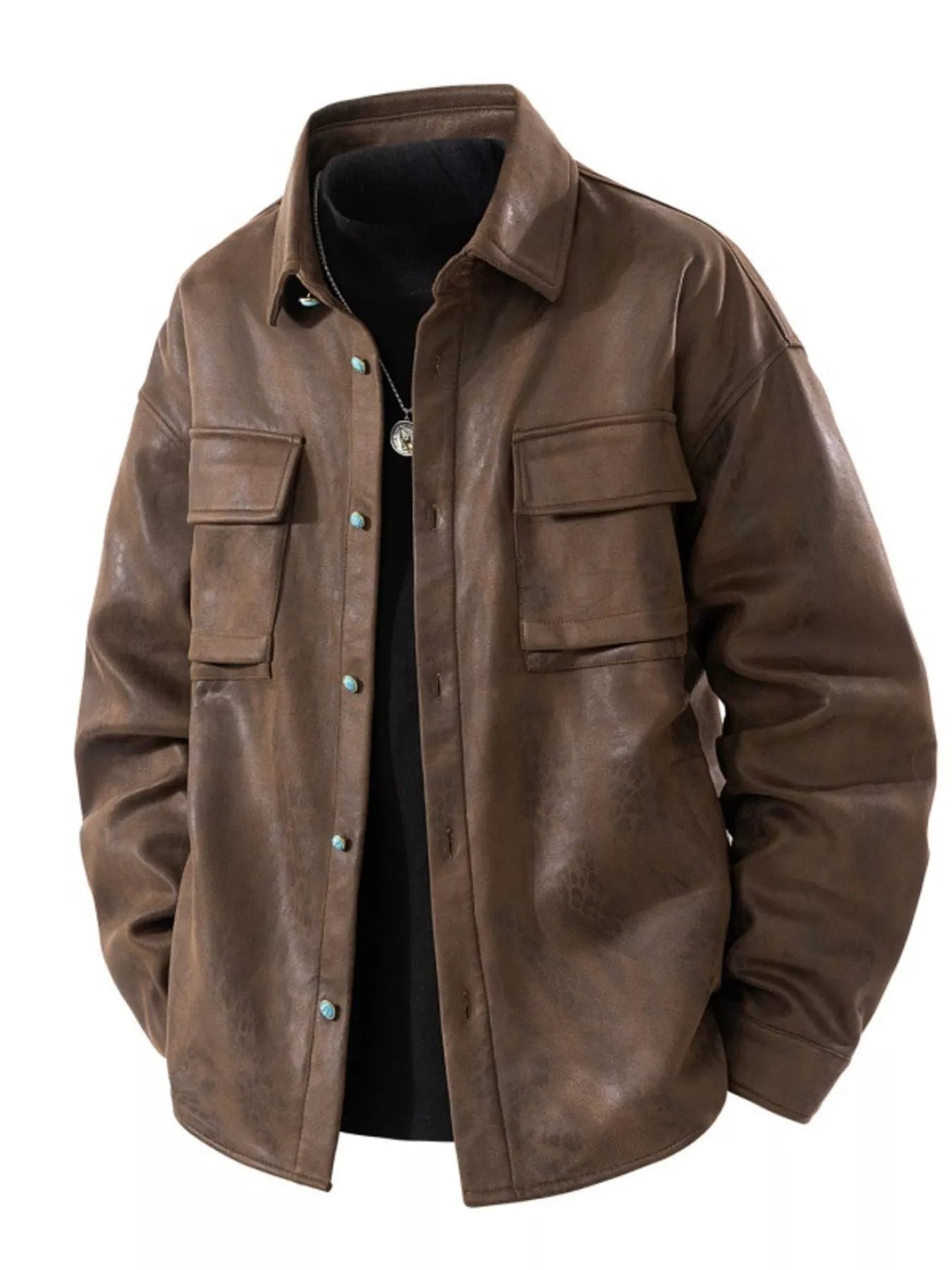 Comfortable Mens Loose Fit Casual Jacket