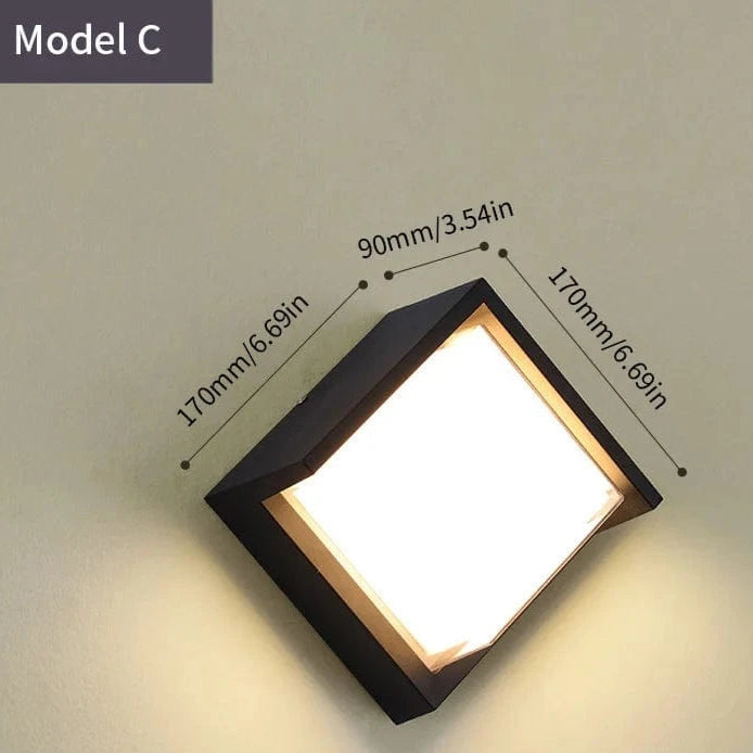 LED Outdoor Wall Light PIR Motion Sensor