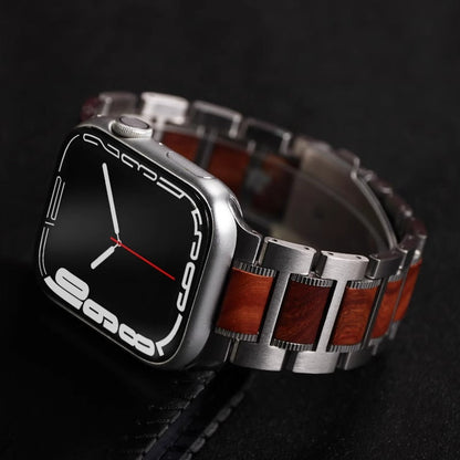 Vintage Tan Leather Stainless Steel Watch Band