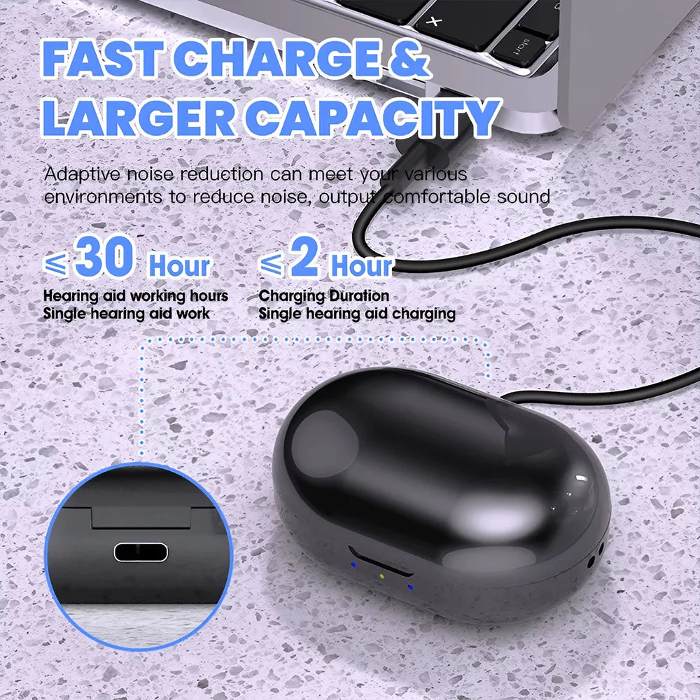 Magnetic Rechargeable Hearing Aids for Seniors