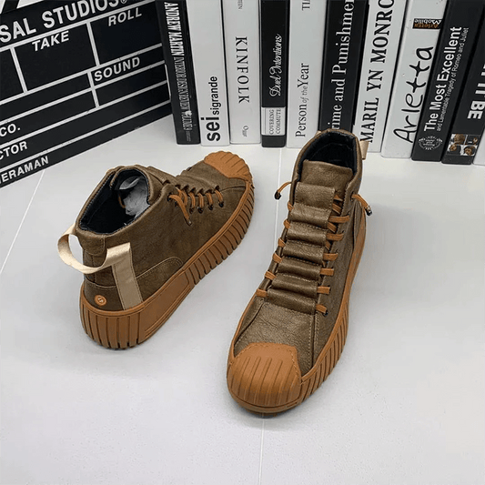 Soft Casual Low Heel Boots - OutfitLondon