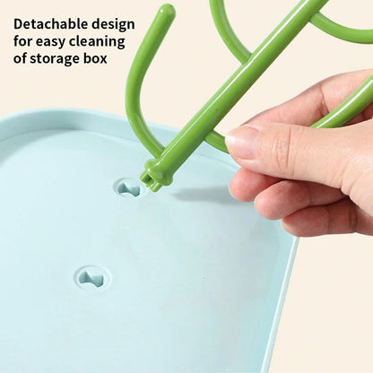 Baby Bottle Drying Rack | Countertop Drying Rack With Deep Drip Basin