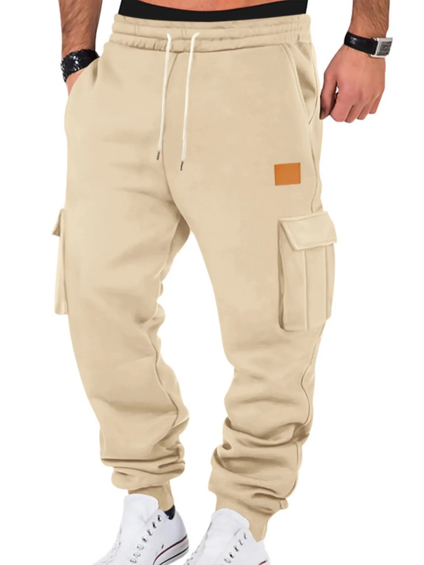 Comfortable Loose Fit Elastic Waist Jogger Pants For Men - OutfitLondon