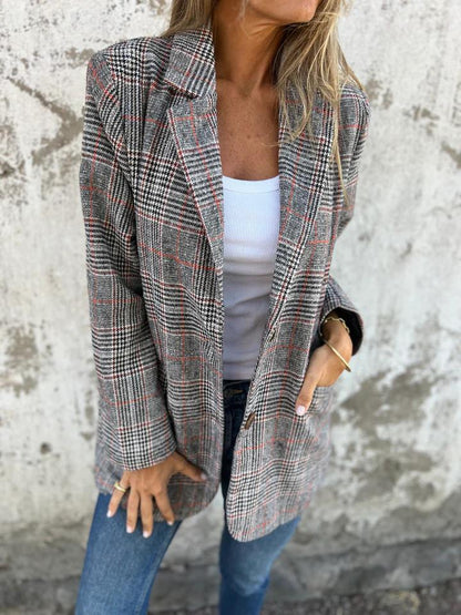 Timeless Checked Wool Jacket