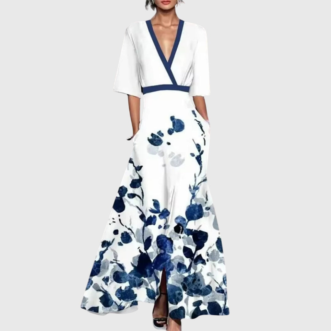 Chic Floral Women's Spring Dress - OutfitLondon