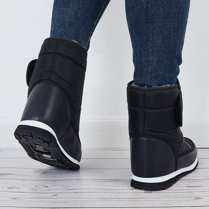 Winter Snow Ankle Boots Warm Fur Lining Waterproof Slip On Booties
