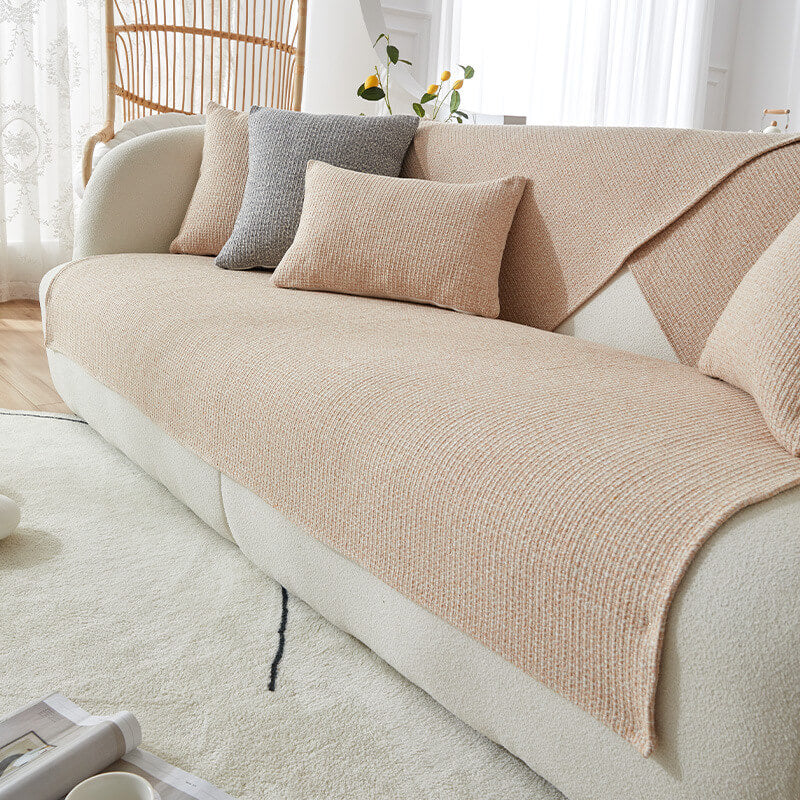 Linen Sofa Protector Cover for Pets, Sectional Sofa Cover