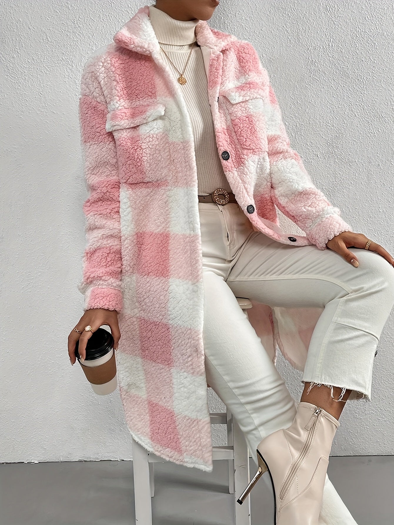 Comfortable Loose Fit Ladies Winter Coat - OutfitLondon
