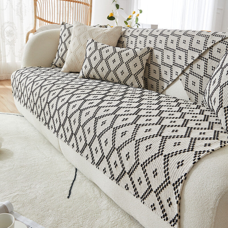 Linen Sofa Protector Cover for Pets, Sectional Sofa Cover