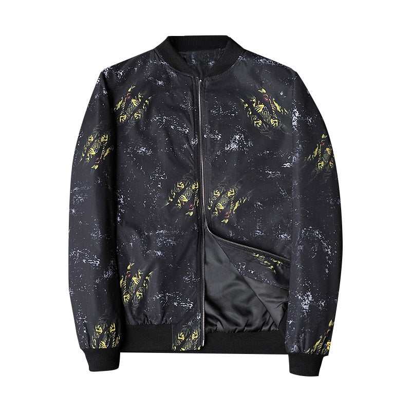 Trendy Graphic Men's Bomber Jacket - Enzo