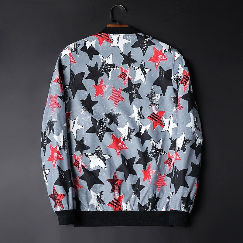 Trendy Graphic Men's Bomber Jacket - Enzo