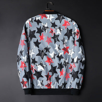 Trendy Graphic Men's Bomber Jacket - Enzo