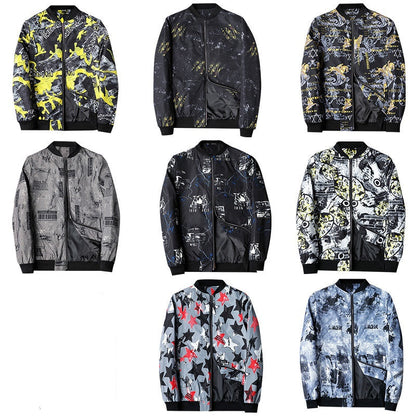 Trendy Graphic Men's Bomber Jacket - Enzo