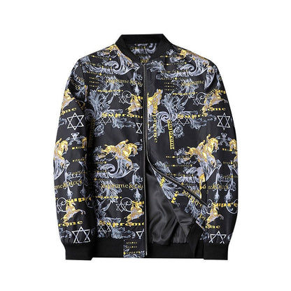 Trendy Graphic Men's Bomber Jacket - Enzo