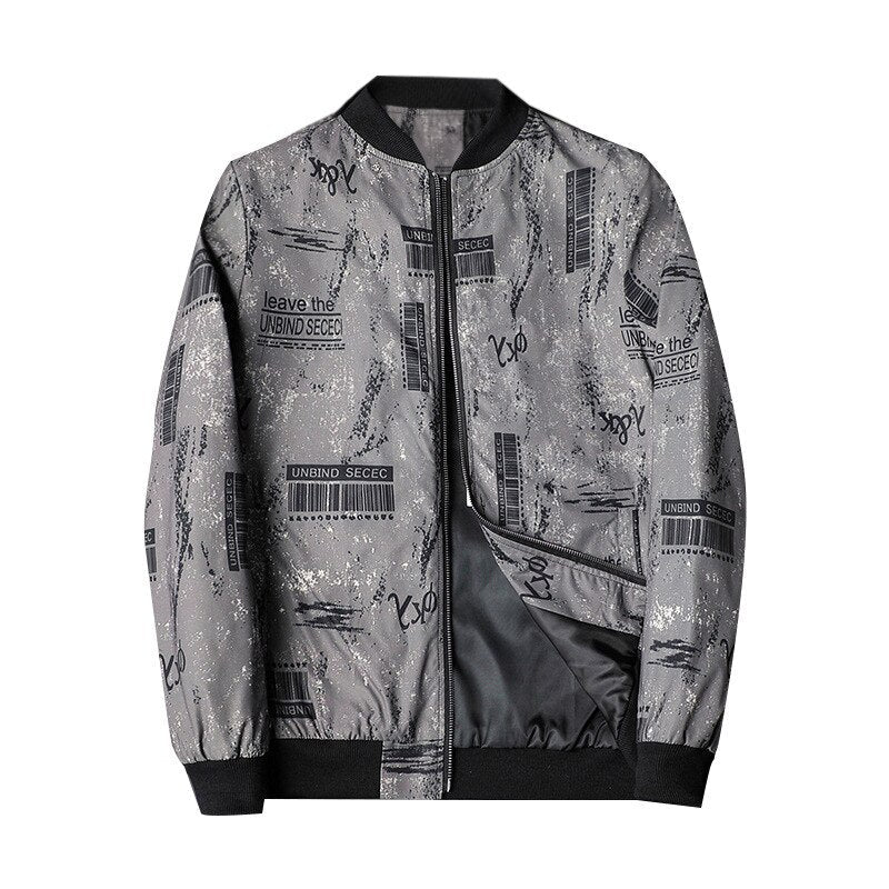 Trendy Graphic Men's Bomber Jacket - Enzo
