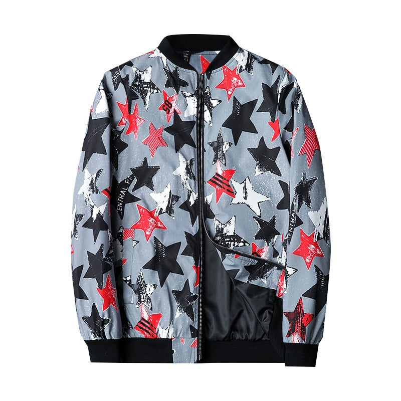 Trendy Graphic Men's Bomber Jacket - Enzo