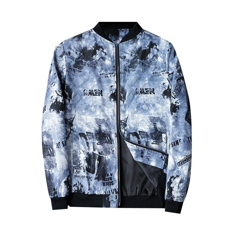 Trendy Graphic Men's Bomber Jacket - Enzo