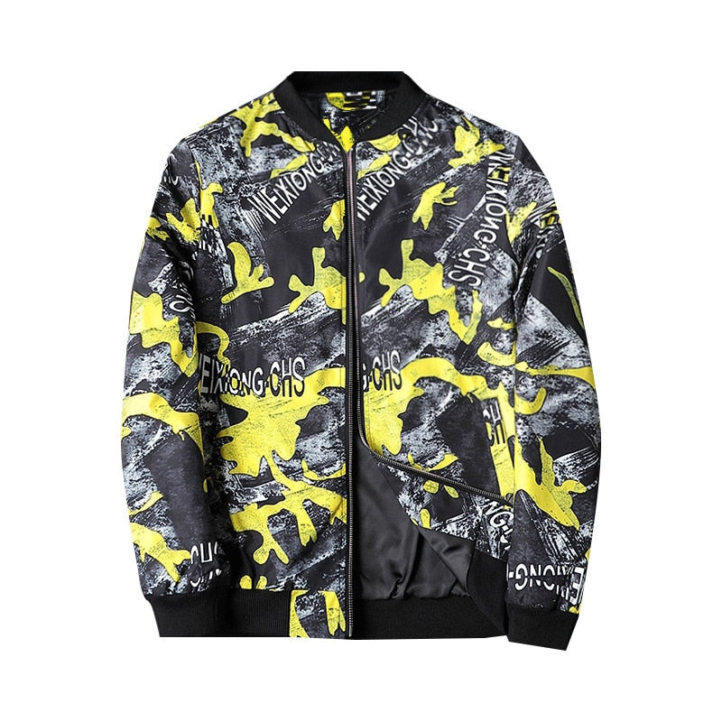 Trendy Graphic Men's Bomber Jacket - Enzo