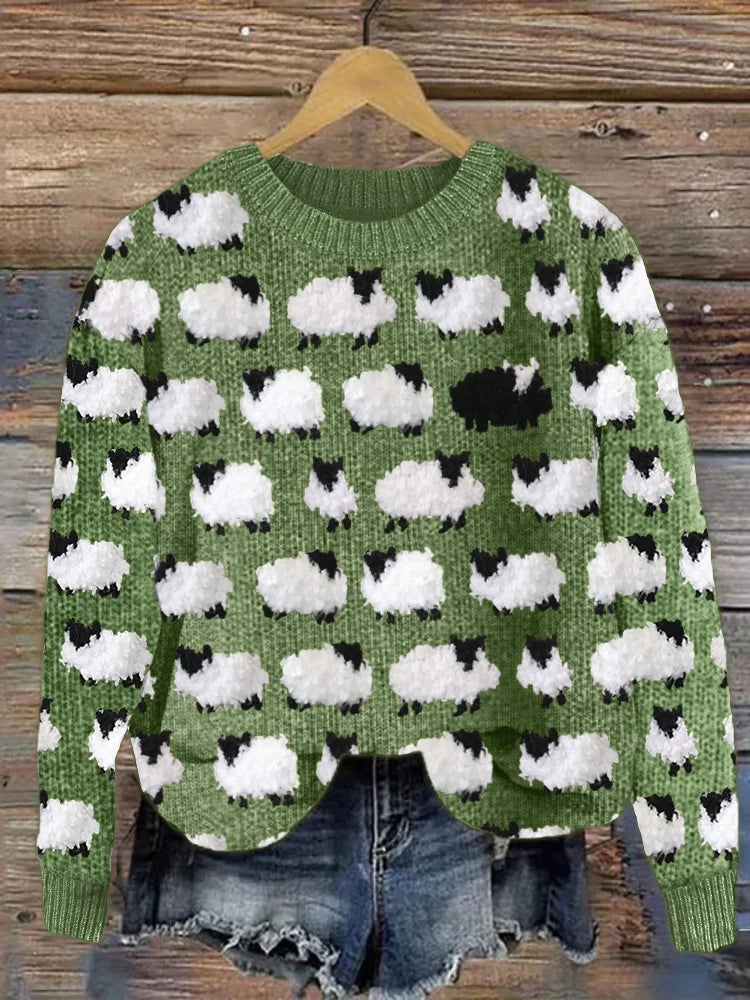Classic Ladies Knit Sweater - OutfitLondon