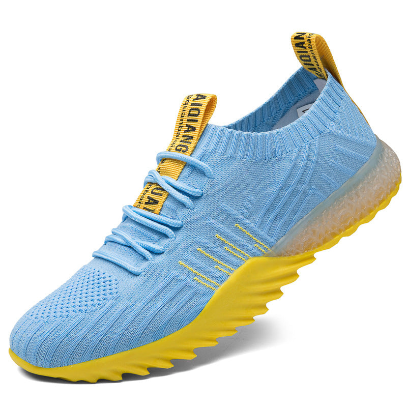 Colorblock Knitted Sneakers For Women