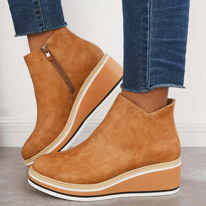 Women's Platform Wedge Ankle Boots