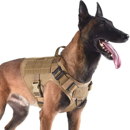 Military No-Pull Tactical Dog Harness Vest