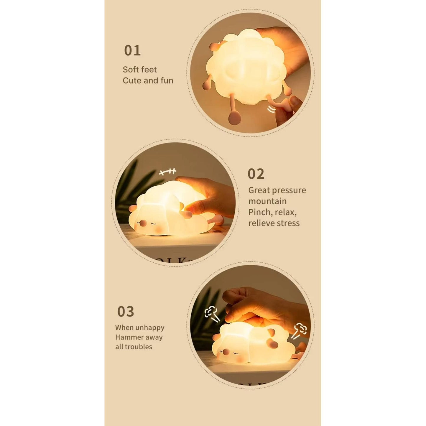 Silicone LED Night Light Animal Shape