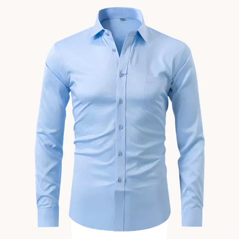 Relaxed Fit Dress Stretch Shirt for Men - OutfitLondon