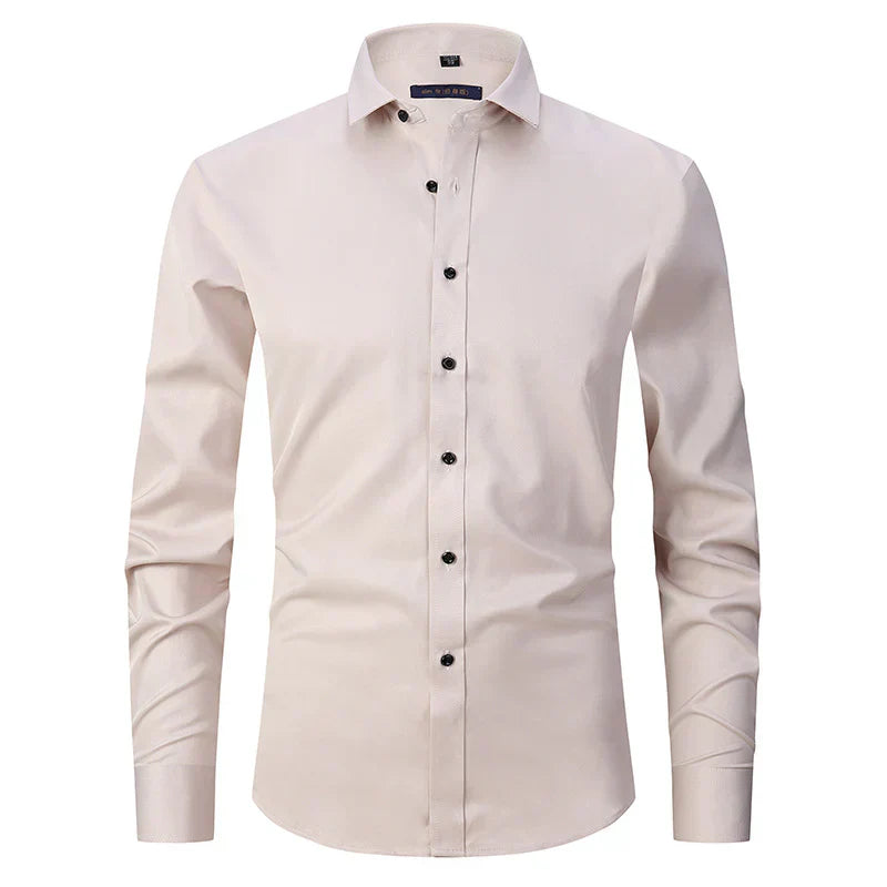 Relaxed Fit Dress Stretch Shirt for Men
