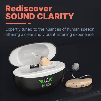 BTE Digital Hearing Aids Rechargeable Hearing Aids for Seniors